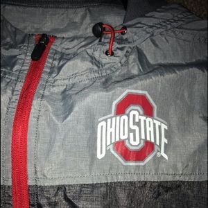 Ohio State Buckeyes Grey Windbreaker Jacket